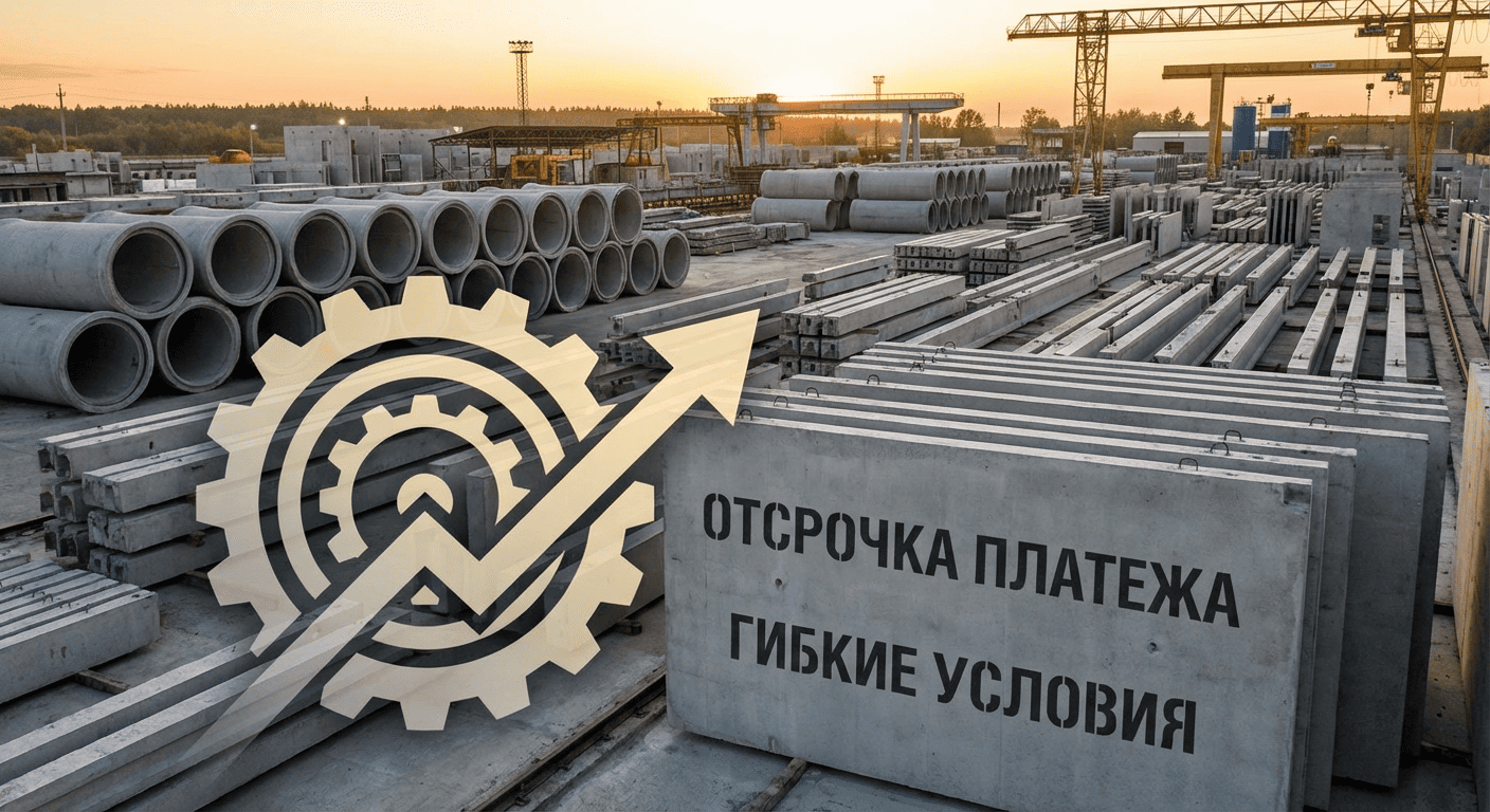 Гибкие условия по отсрочке платежей на ЖБИ в СПб и ЛО